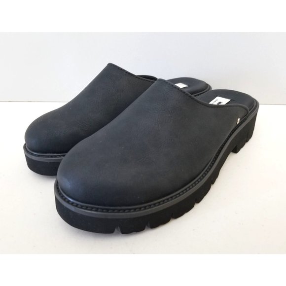 Matt and Nat Kira Slip On Mules in Black Vegan Leather Womens Size 5 36 - Picture 1 of 4